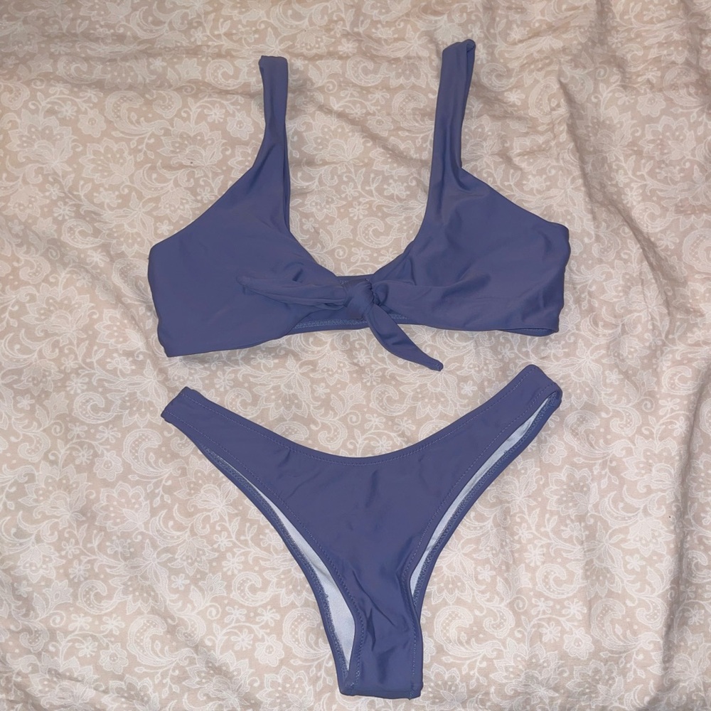 Tie Knot Front Bikini Set